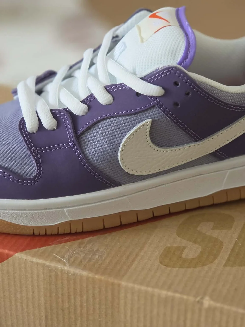 DA9658-500 Nike SB Dunk Low Pro ISO Orange Label Unbleached Pack Lilac (Men's) - Picture 4 of 7